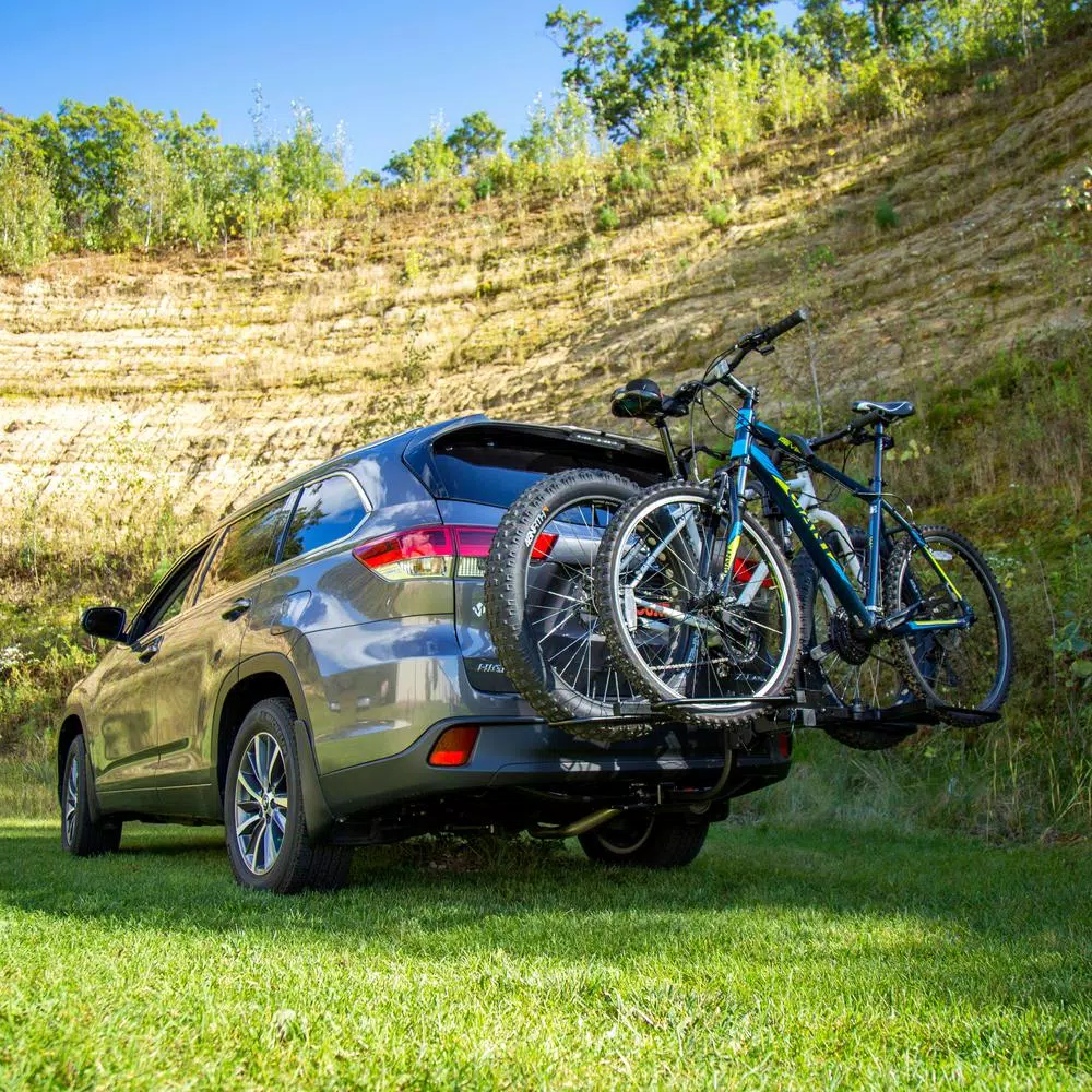 CURT 2-Bike Tray-Style Hitch-Mounted Bike Rack, 1-1/4" or 2" Receiver