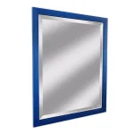 Alpine Art & Mirror Harbour Weathered Blue Beveled Glass Accent Mirror, 33 x 33 in. thumbnail 3