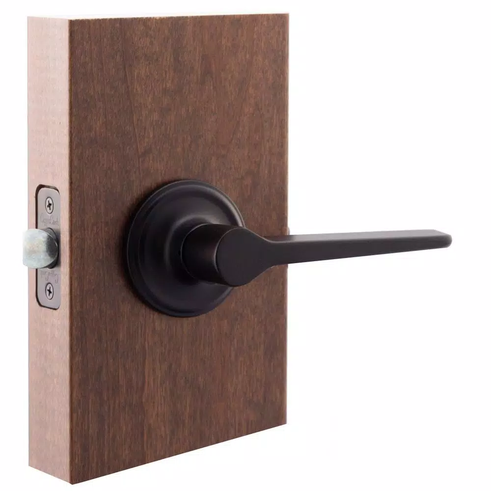 Copper Creek Zane Contemporary Black Passage Lever - Modern Interior Door Hardware