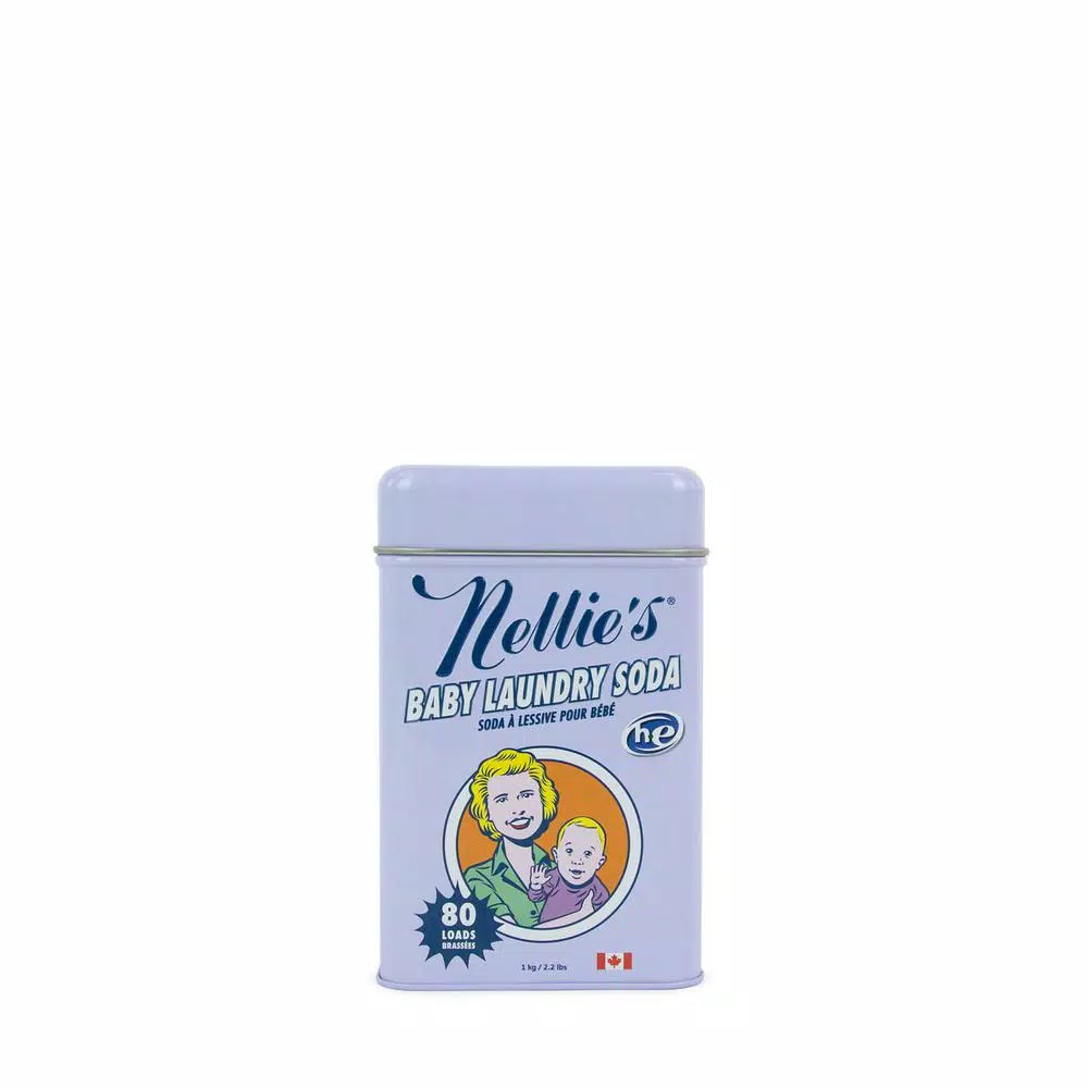 Nellie's Baby Laundry Soda Powder, Hypoallergenic & Plant-Based, 2.2 lb