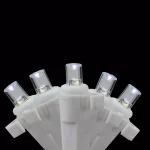 Brite Star 35-Light Battery Operated White LED Icicle String Lights with White Wire thumbnail 1