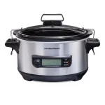 Hamilton Beach 6 Qt. Stainless Steel Slow Cooker with Advanced Temp Tracker thumbnail 1
