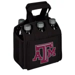 Picnic Time Texas A&M Aggies 6-Bottle Insulated Neoprene Beverage Carrier - Black thumbnail 1