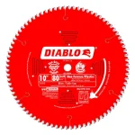Diablo 10 in. x 80-Tooth Non-Ferrous Metal and Plastic Carbide Circular Saw Blade thumbnail 1