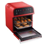GoWISE USA 1600W Red Air Fryer Oven with Rotisserie, 12.7 Qt. Electric Programmable Countertop Oven thumbnail 3