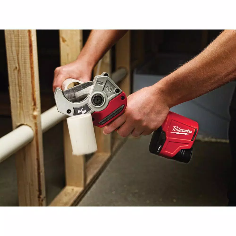 Milwaukee M12 12V Lithium-Ion Cordless PVC Shear Kit with Free 6.0Ah REDLITHIUM Battery