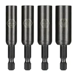 Montana Brand 4-Piece Extended Magnetic Nut Driver Set, S2 Steel thumbnail 1