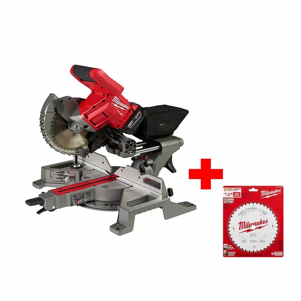 Milwaukee M18 FUEL 7-1/4 in. Dual Bevel Sliding Compound Miter Saw Kit