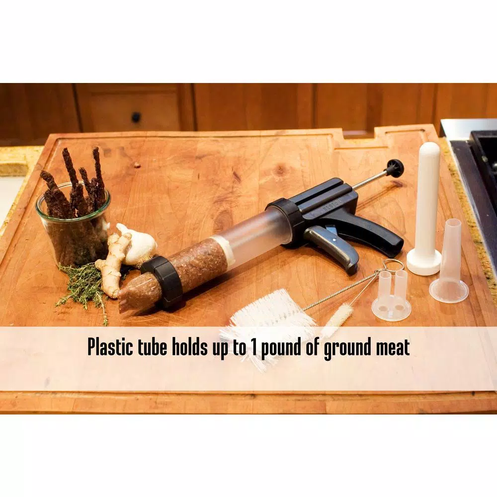 Weston Jerky Gun Junior Homemade Jerky, Snack Stick, and Sausage Maker Kit