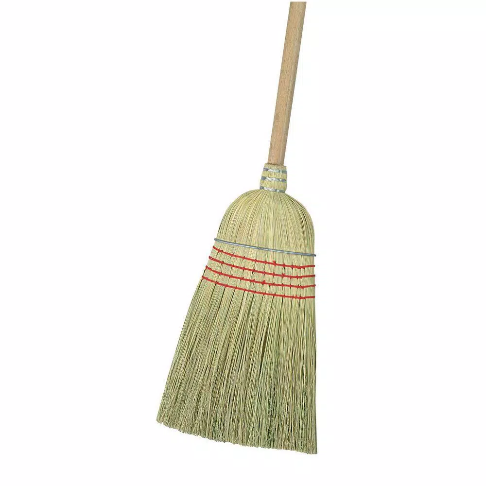 Carlisle Corn Blend Heavy Duty Warehouse Broom with 56 in. Wood Handle (Case of 12)