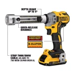 DEWALT 20V MAX XR Brushless Cable Stripper Kit with (2) 5.0 Ah Batteries and Charger thumbnail 9