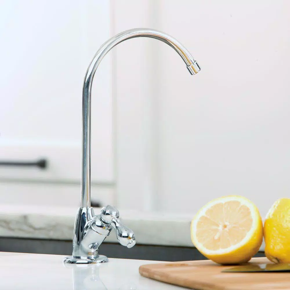 Aquasana 3-Stage Under Counter Water Filtration System with Chrome Faucet