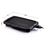 OVENTE 1200W Electric Griddle with Non-Stick Plate, Temperature Control and Drip Tray, 16x10 inch thumbnail 5
