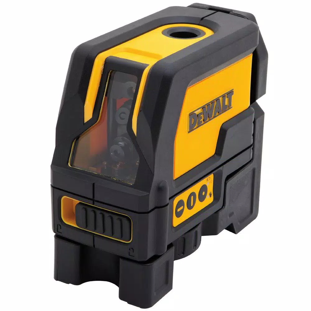 DEWALT Self-Leveling Cross Line and Plumb Spot Laser Level with 25 ft. Tape Measure Bonus