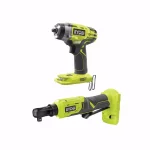 RYOBI 18V ONE+ 3/8 in. 3-Speed Impact Wrench and 4-Position Ratchet Combo Kit (Tools Only) thumbnail 1