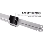 Ovente 17.5 in. Stainless Steel Electric Kitchen Knife with Sheath and Safety Button thumbnail 5