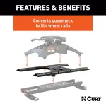 CURT X5 Gooseneck-to-5th-Wheel Adapter Plate for Double Lock EZr thumbnail 11