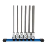 SUNEX TOOLS Sunex 936HL 3/8 in. Drive Metric Long Hex Bit Socket Set with Rail, 6-Piece thumbnail 1