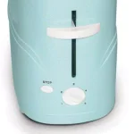 Nostalgia Retro Series 2-Slice Aqua Long Slot Hot Dog and Bun Toaster with Crumb Tray and Mini Tongs thumbnail 4