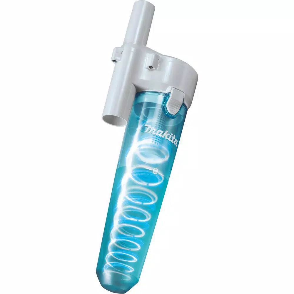 Makita 18V LXT Lithium-Ion Compact Cordless Vacuum with White Cyclonic Attachment (Tool-Only)