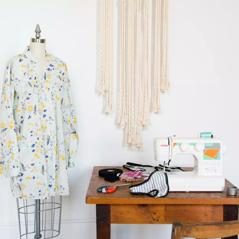 Janome MOD-15 Sewing Machine with 15 Built-in Stitches and Top Drop-In Bobbin System