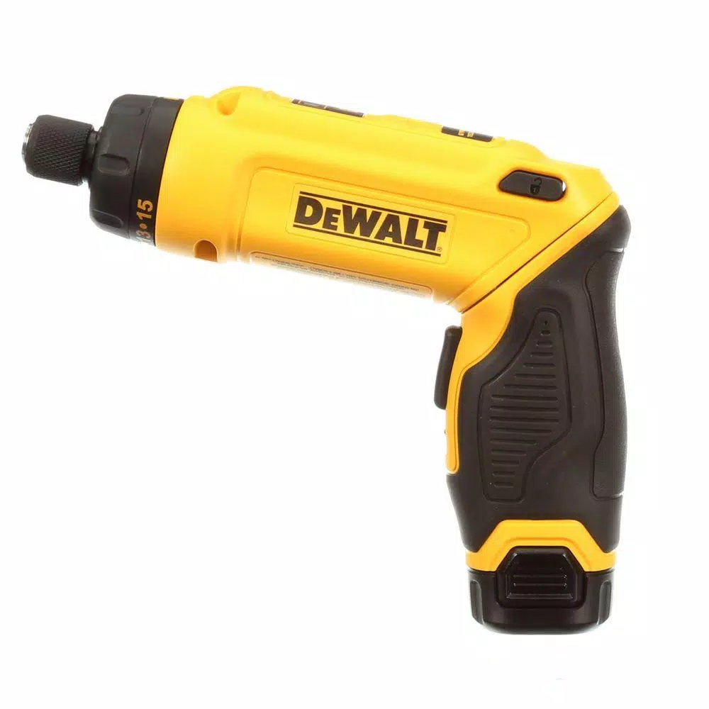 DEWALT 8V MAX Cordless Gyroscopic Screwdriver Kit with 2 1.0 Ah Batteries, Charger & Bag