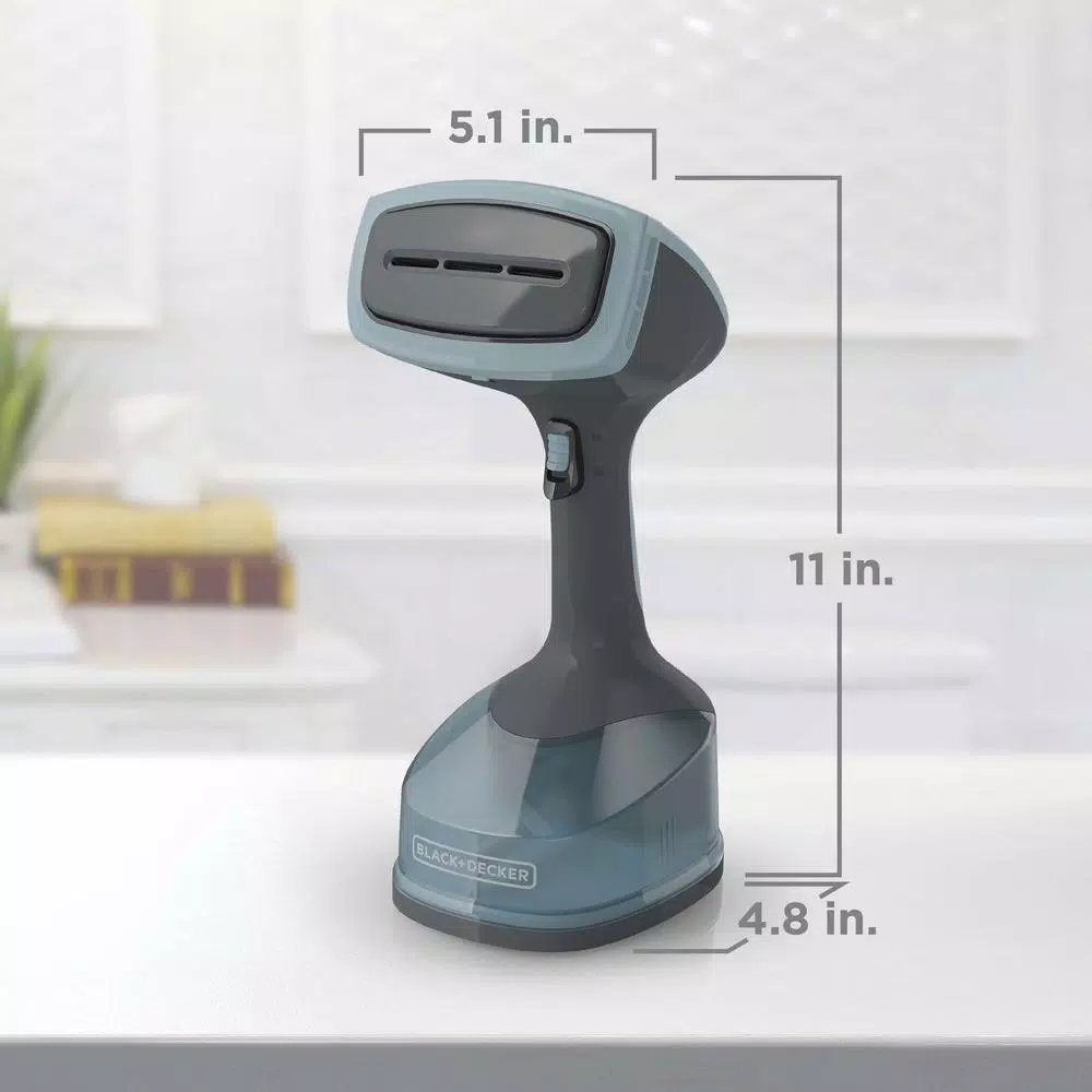 BLACK+DECKER Advanced Handheld Garment Steamer, 1400W, Gray