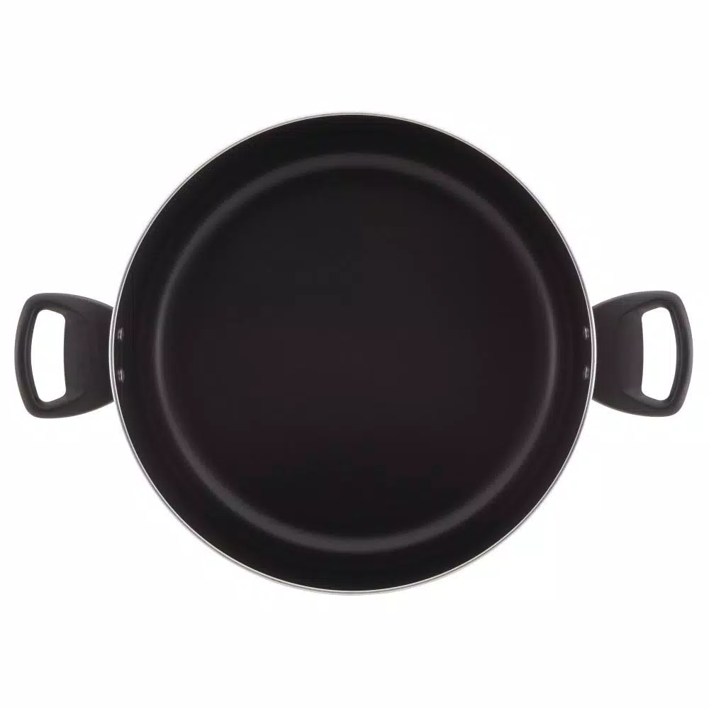 Farberware 10.5 Qt. Aluminum Nonstick Stock Pot with Glass Lid, Champagne