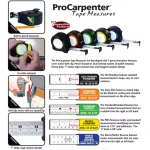 Unbranded Fast Cap Pro 16 ft. Standard Reverse Tape Measure - Lefty/Righty Dual Read thumbnail 2