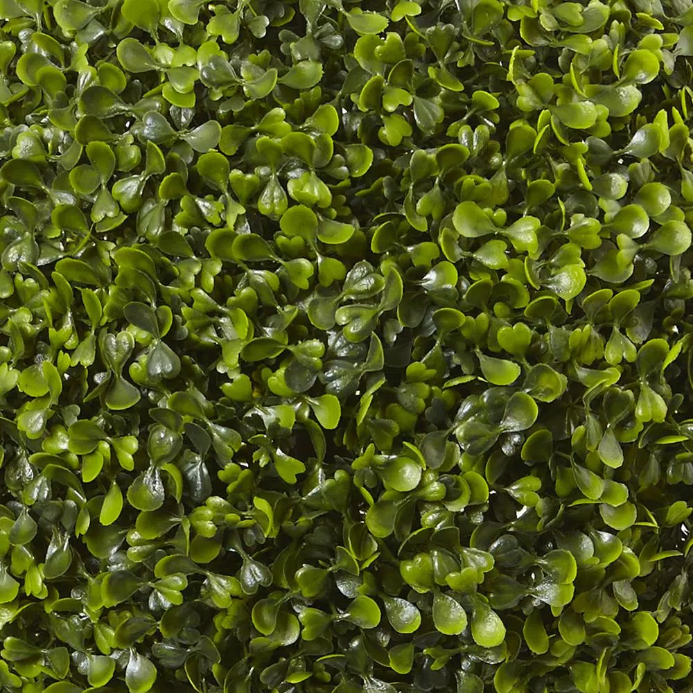 Nearly Natural 2.5 ft. Boxwood Topiary with Gray Urn - Indoor/Outdoor Artificial Floor Plant