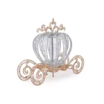 Home Accents Holiday 4 ft. LED Twinkling Carriage Yard Decoration - Silver Holiday Display thumbnail 4