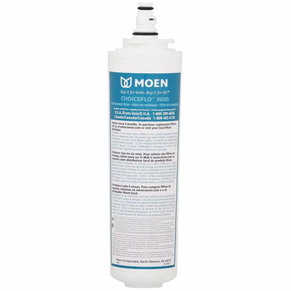 Moen Sip Beverage Faucet Filtration System, Under Sink Carbon Block Water Treatment