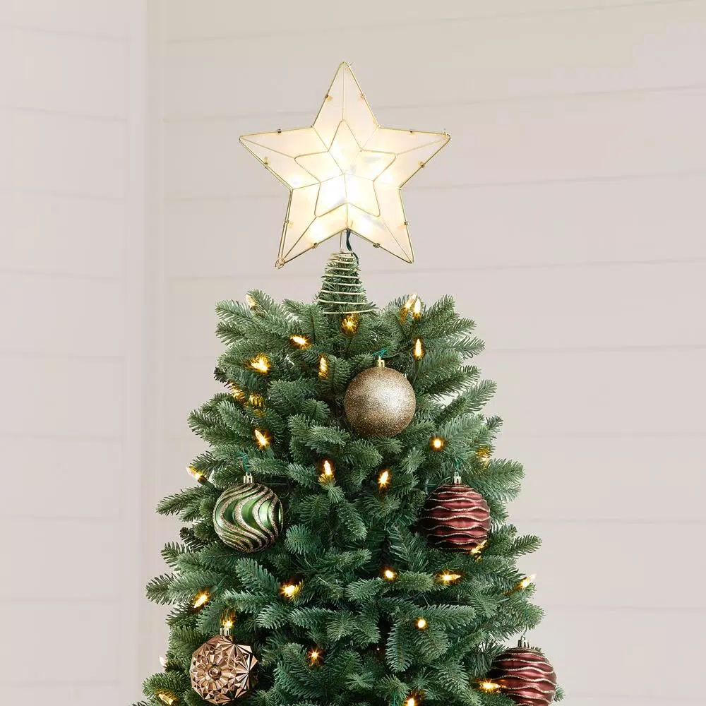 Home Decorators Collection 9 ft Chelsey Balsam Fir Pre-Lit Artificial Christmas Tree with 1100 SureBright Warm White LED Lights