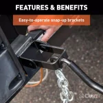 CURT MV Round Bar Weight Distribution Hitch, 8,000-10,000 lbs. GTW, 31-3/16 in. Bars thumbnail 2
