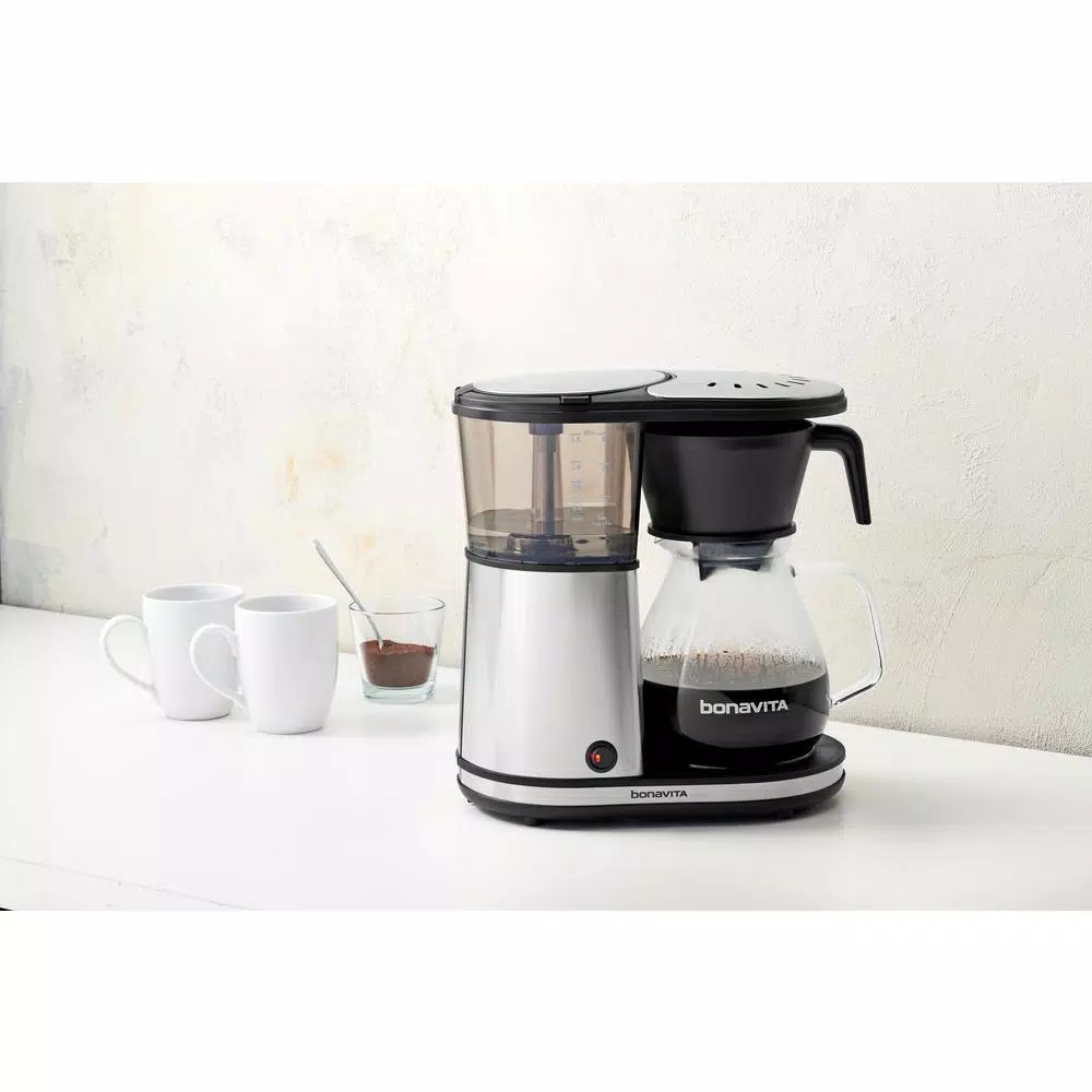 Bonavita 8-Cup Stainless Steel Drip Coffee Maker with Glass Carafe, 1560W