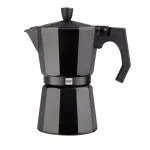 Magefesa Kenia Noir 3-Cup Aluminum Espresso Maker - Black Stovetop Moka Pot thumbnail 1