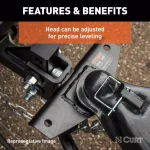 CURT MV Round Bar Weight Distribution Hitch, 5,000-6,000 lbs. GTW, 31-3/16 in. Bars thumbnail 10