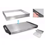 NutriChef 3-Burner 15 in. Stainless Steel Buffet Server and Hot Plate Food Warming Tray thumbnail 3