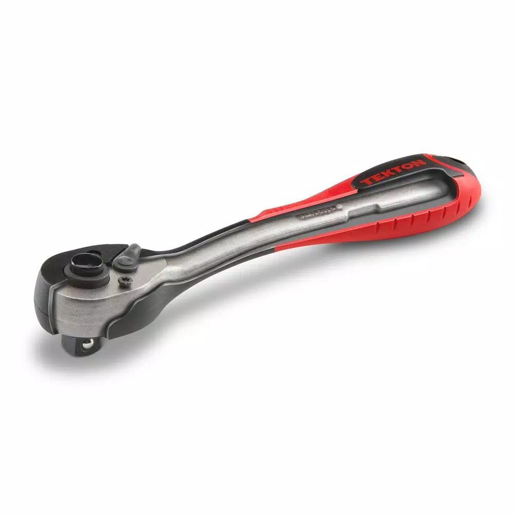 TEKTON 1/4 in. Drive 5 in. Composite Ratchet with 72-Tooth Gear