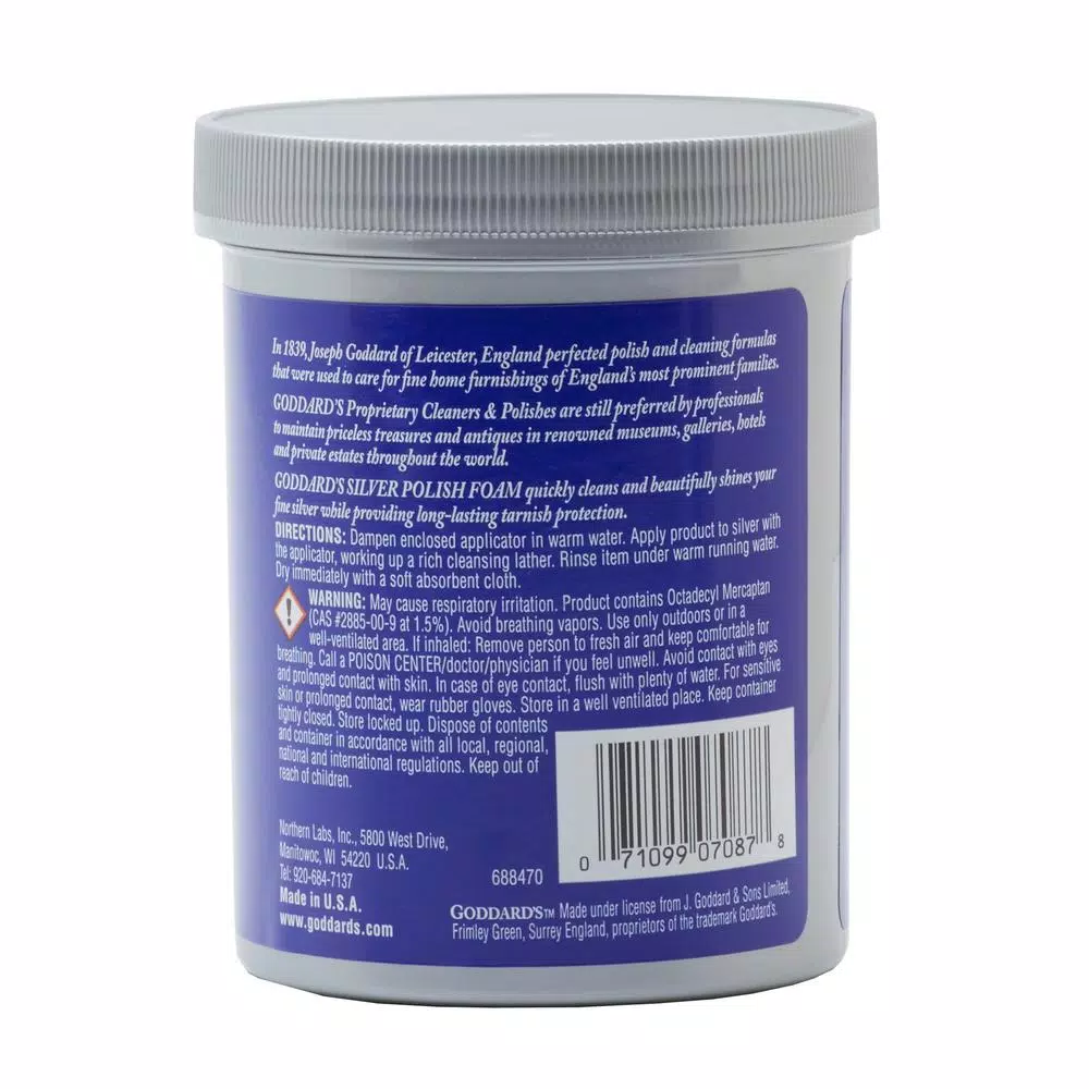 Goddard's Silver Foam Tarnish Remover & Protector, 18 oz.