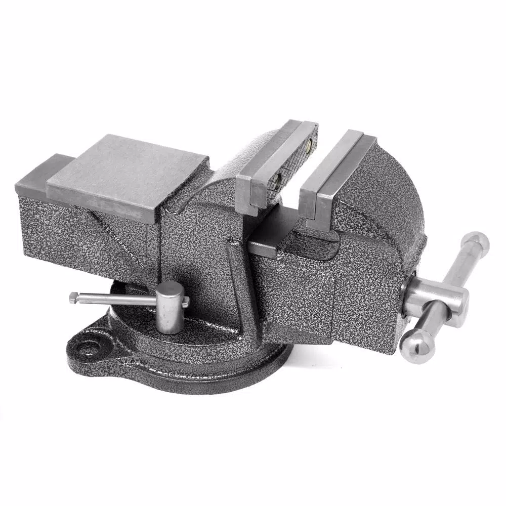 WEN 3-in. Heavy-Duty Cast Iron Bench Vise with Swivel Base