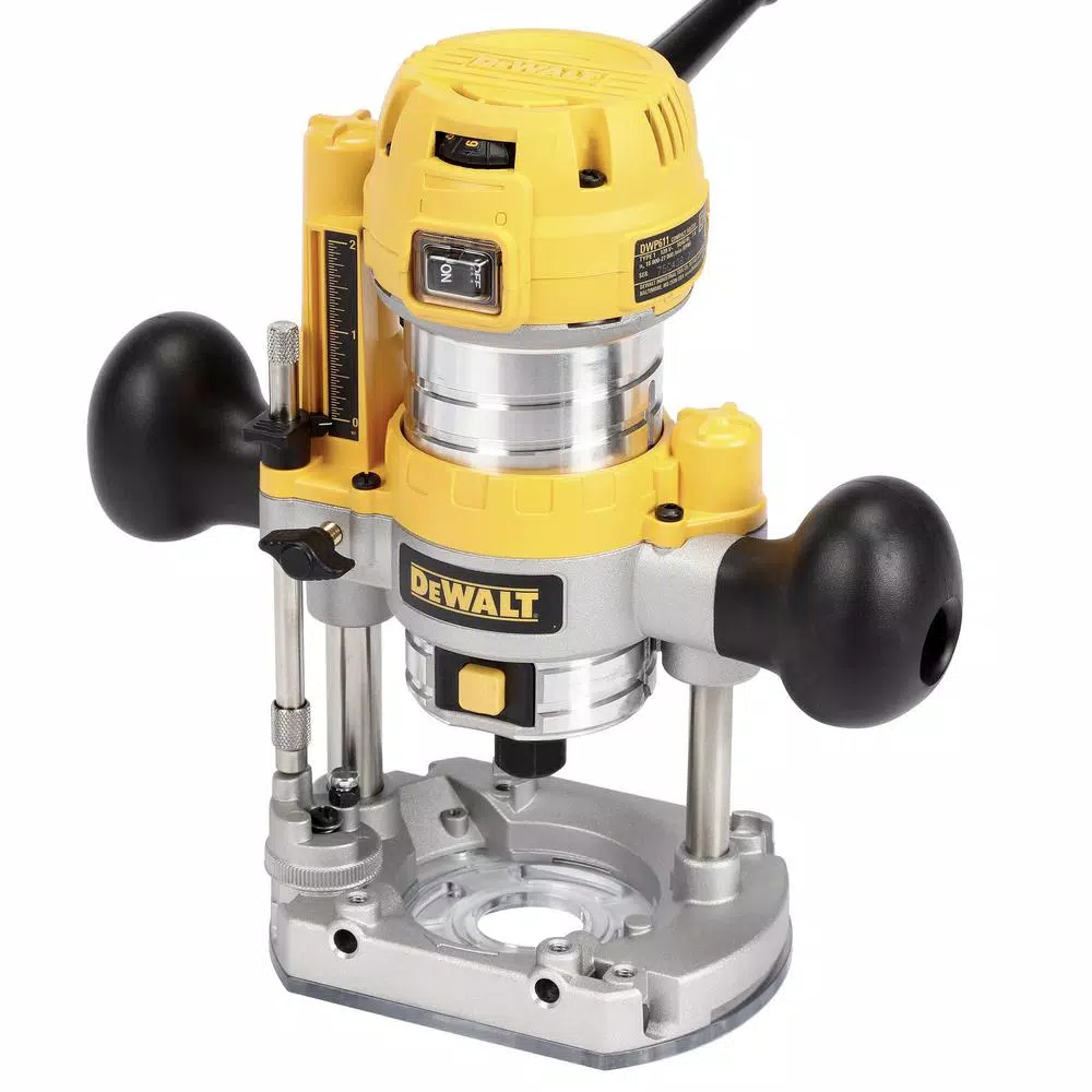 DEWALT 1.25 HP Compact Router with Fixed and Plunge Bases, 7 Amp, Variable Speed