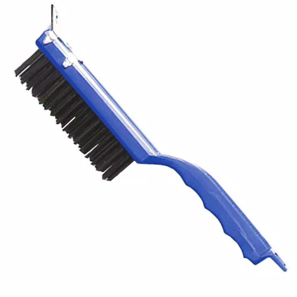 Carlisle Sparta 11.5 in. Carbon Steel Wire Bristle Scratch Brush with Scraper (12-Pack)