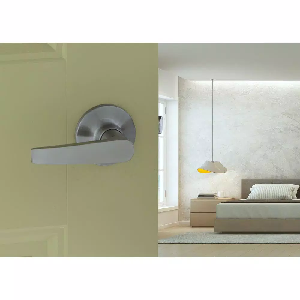 Copper Creek Satin Stainless Passage Door Lever, Residential Grade 3