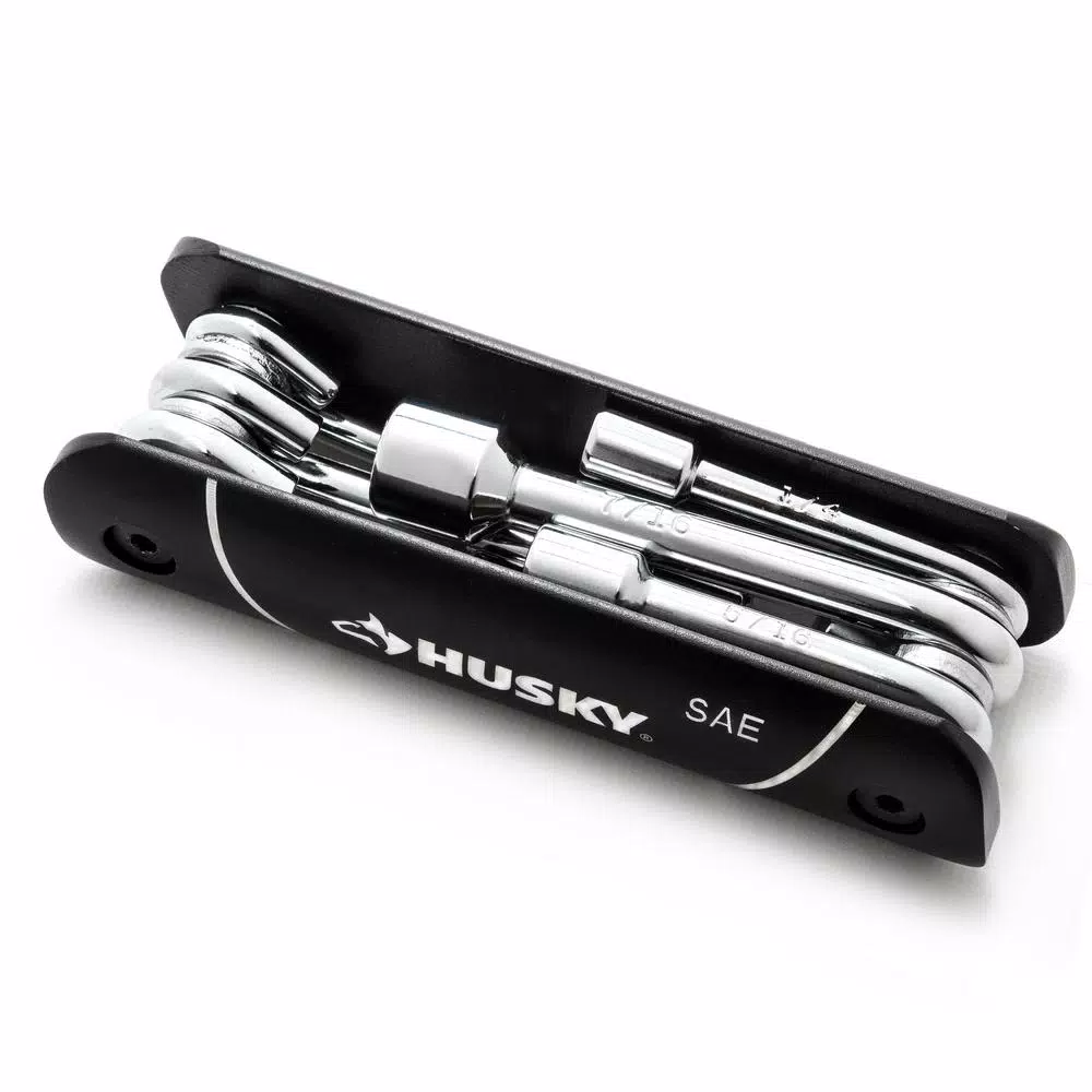 Husky 6-Piece SAE Folding Nut Driver Set with Compact Storage Handle
