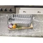 Cuisinart MultiClad Pro 6 Qt. Stainless Steel Roasting Pan with Rack thumbnail 6