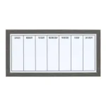 DesignOvation Wyeth Weekly Magnetic Dry Erase Calendar Memo Board with Frame thumbnail 1