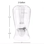 Classic Cuisine 8 Qt. BPA-Free Shatterproof Beverage Dispenser with Infusion Bowl thumbnail 2
