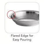 Tramontina Gourmet Prima 10 in. Stainless Steel Tri-Ply Frying Pan thumbnail 4
