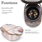 Aroma Professional 4 Qt. Champagne Electric Multi-Cooker with Ceramic Pot and Turbo Convection thumbnail 5